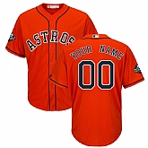 Astros Customized Orange 2019 World Series Bound Cool Base Jersey,baseball caps,new era cap wholesale,wholesale hats